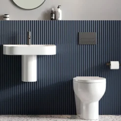Britton Bathrooms Hoxton Single Toilet Roll Holder - Matt Black