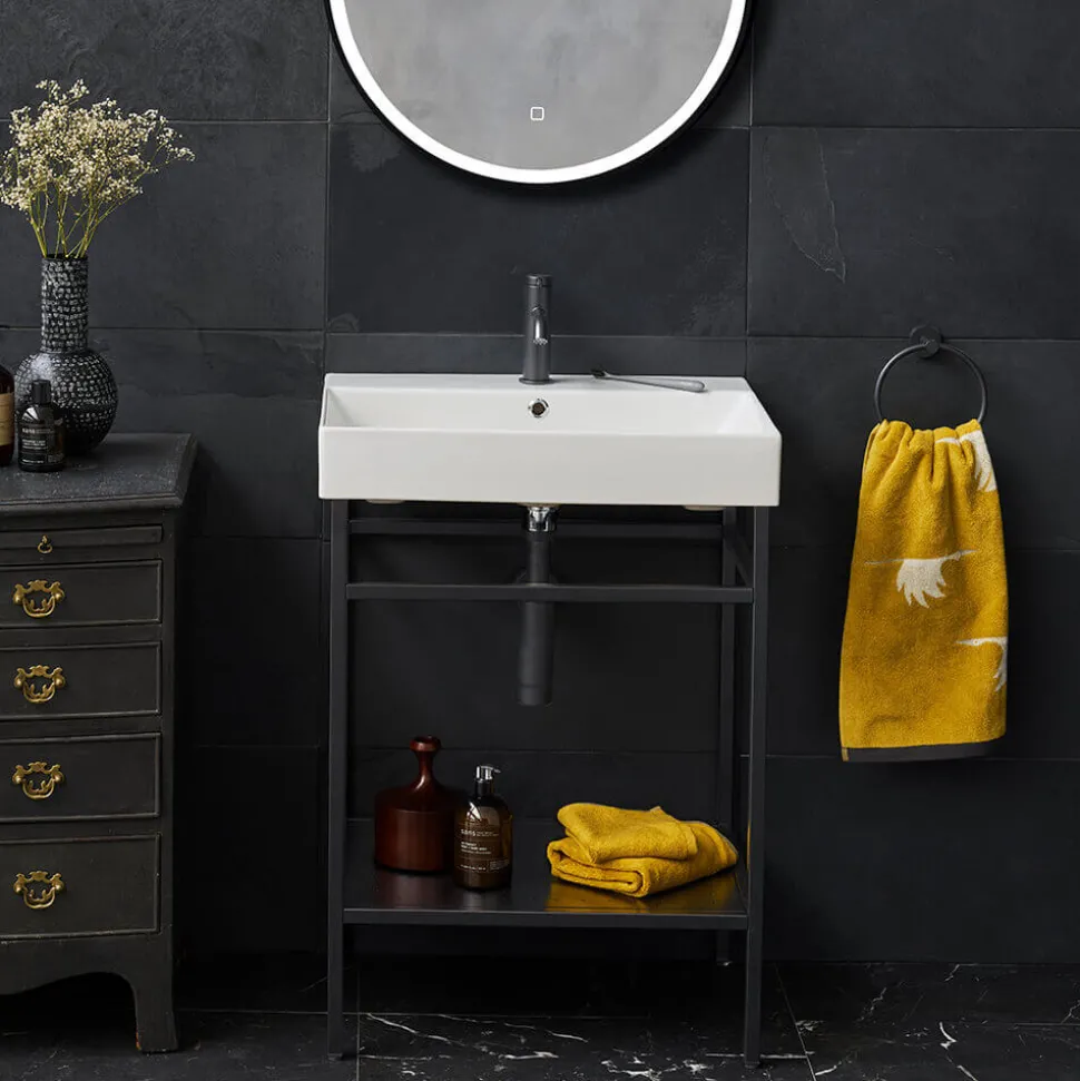 Britton Bathrooms Hoxton Towel Ring - Matt Black