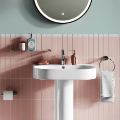 Britton Bathrooms Hoxton Towel Ring - Chrome