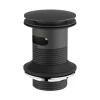 Britton Bathrooms Slotted Basin Waste - Matt Black