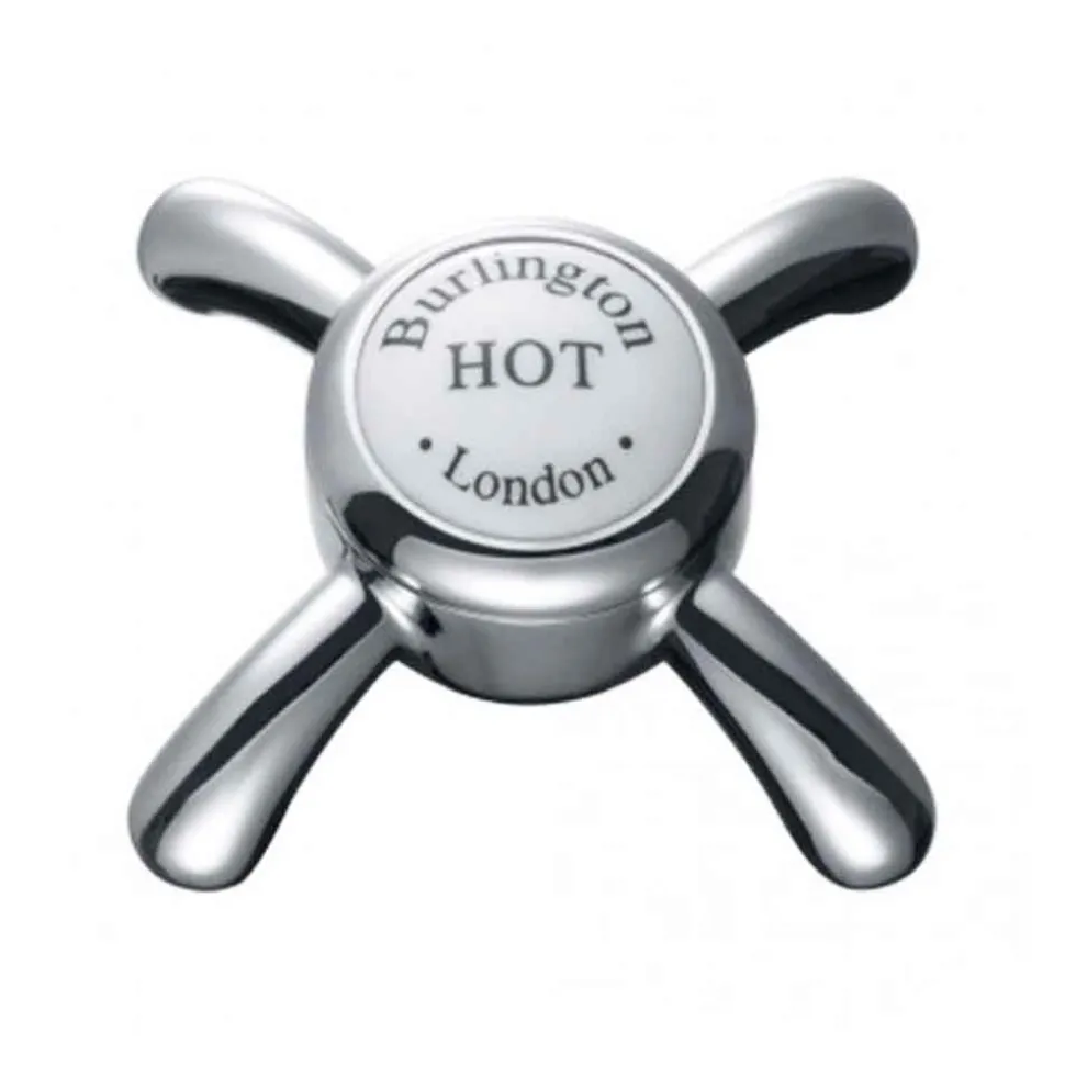Burlington Anglesey Regent Tall Deck Mounted Bath Shower Mixer with Straight Valves