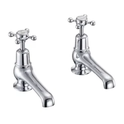 Burlington Claremont Deck Mounted Bath Pillar Taps