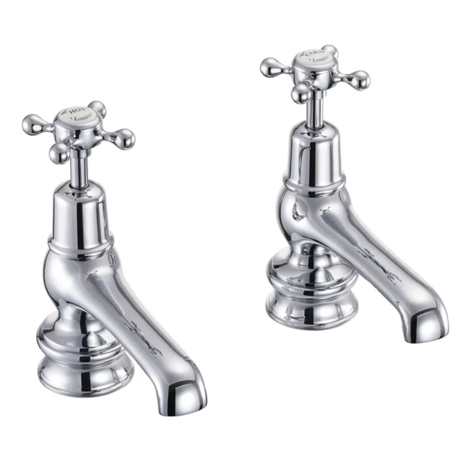 Burlington Claremont 5 Inch Basin Pillar Taps