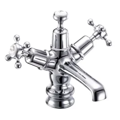 Burlington Claremont Regent Basin Mixer Tap with High Central Indice & Waste