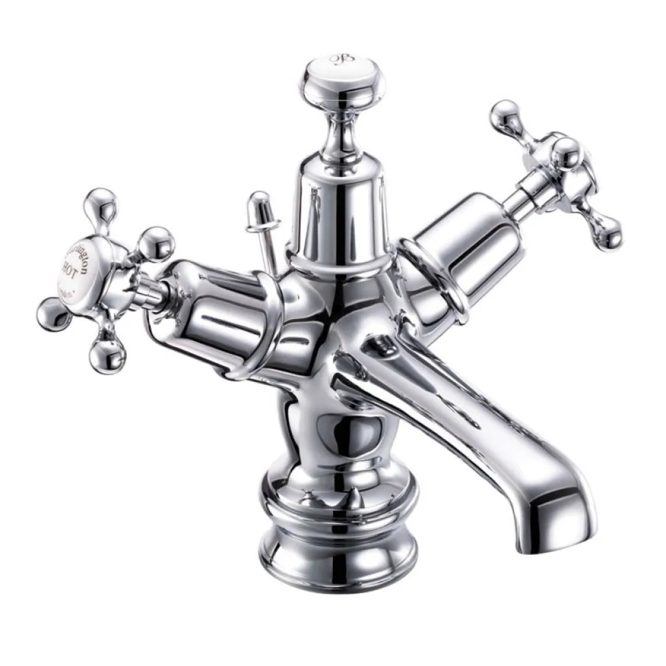 Burlington Claremont Regent Basin Mixer Tap with High Central Indice & Waste