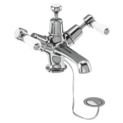 Burlington Kensington Basin Mixer Tap with High Central Indice & Waste