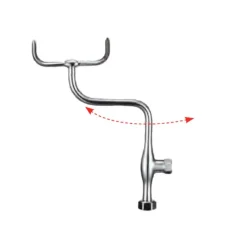 Burlington Kensington Deck Mounted Bath Shower Mixer with Straight Valves
