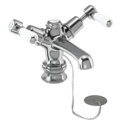 Burlington Kensington Regent Basin Mixer Tap with High Central Indice & Waste