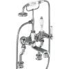 Burlington Kensington Regent Tall Deck Mounted Bath Shower Mixer with Straight Valves