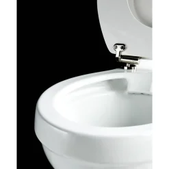 Burlington Rimless Close Coupled Toilet & Seat - Oak