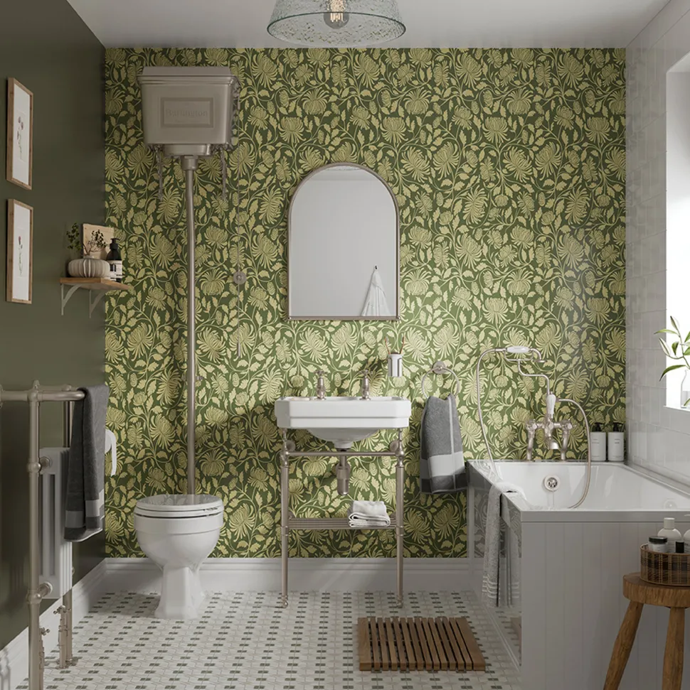 Burlington Spring Chrysanths Acrylic Bathroom Wall Panel