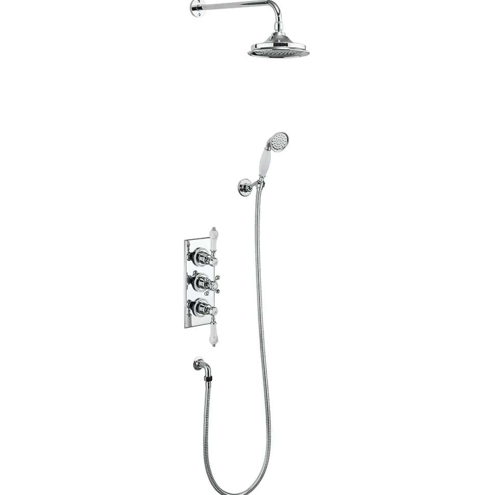 Burlington Trent Thermostatic Shower with Head & Handset