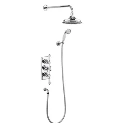 Burlington Trent Thermostatic Shower with Head & Handset