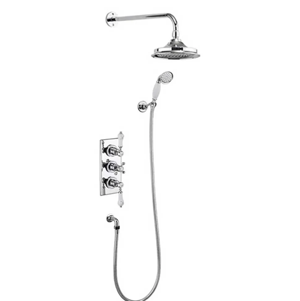 Burlington Trent Thermostatic Shower with Head & Handset