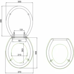 Burlington Wooden Toilet Seat
