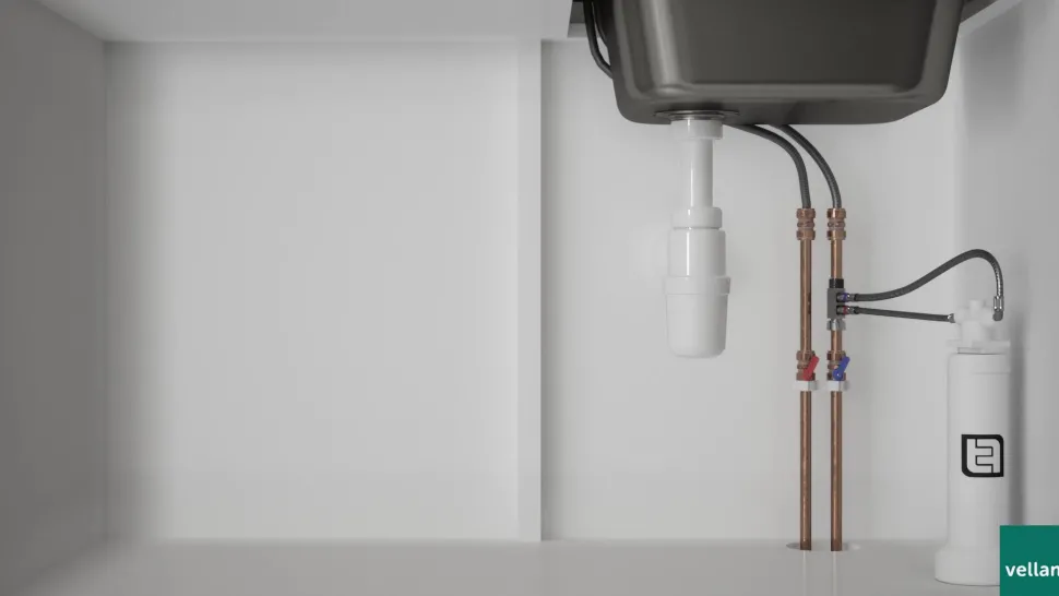 Butler & Rose Abbey Traditional Polished Chrome Mono Kitchen Mixer and Complete Filter Kit
