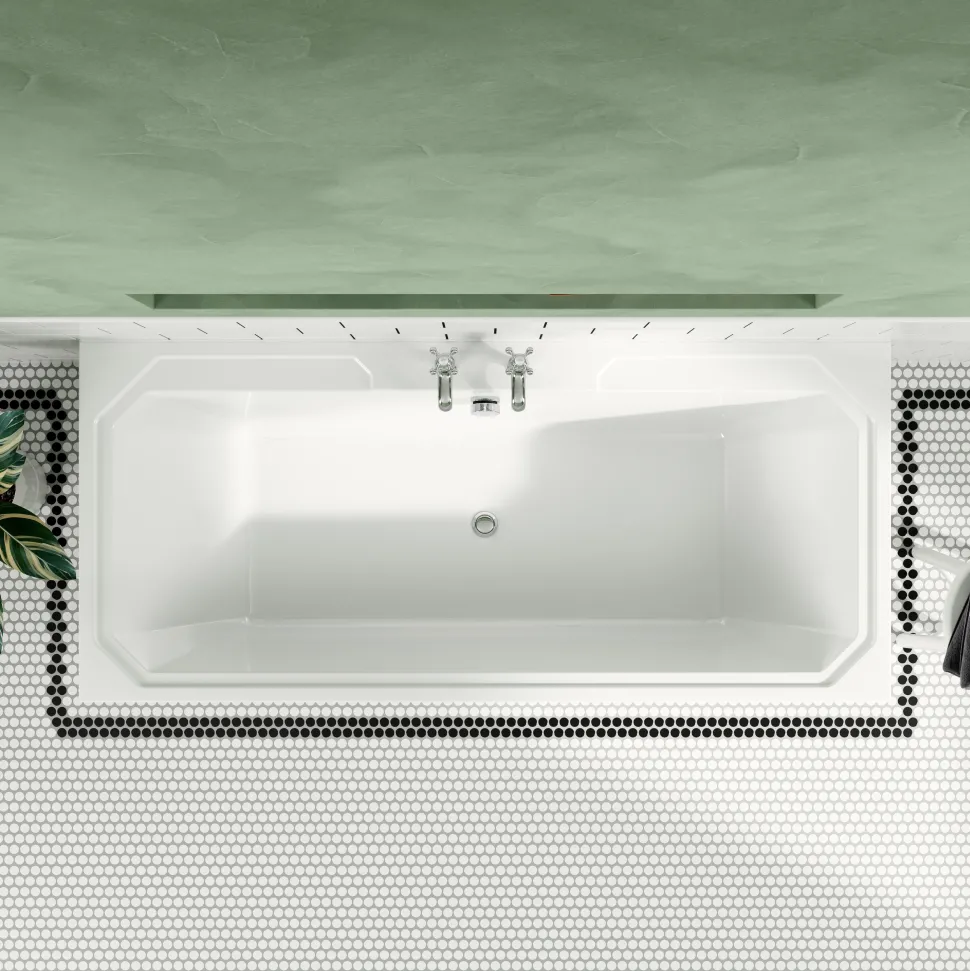 Butler & Rose Art Deco Double Ended Straight Bath - 1800 x 800mm