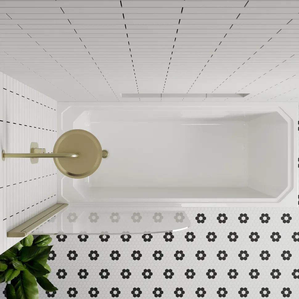 Butler & Rose Art Deco Shower Bath & Shower Screen