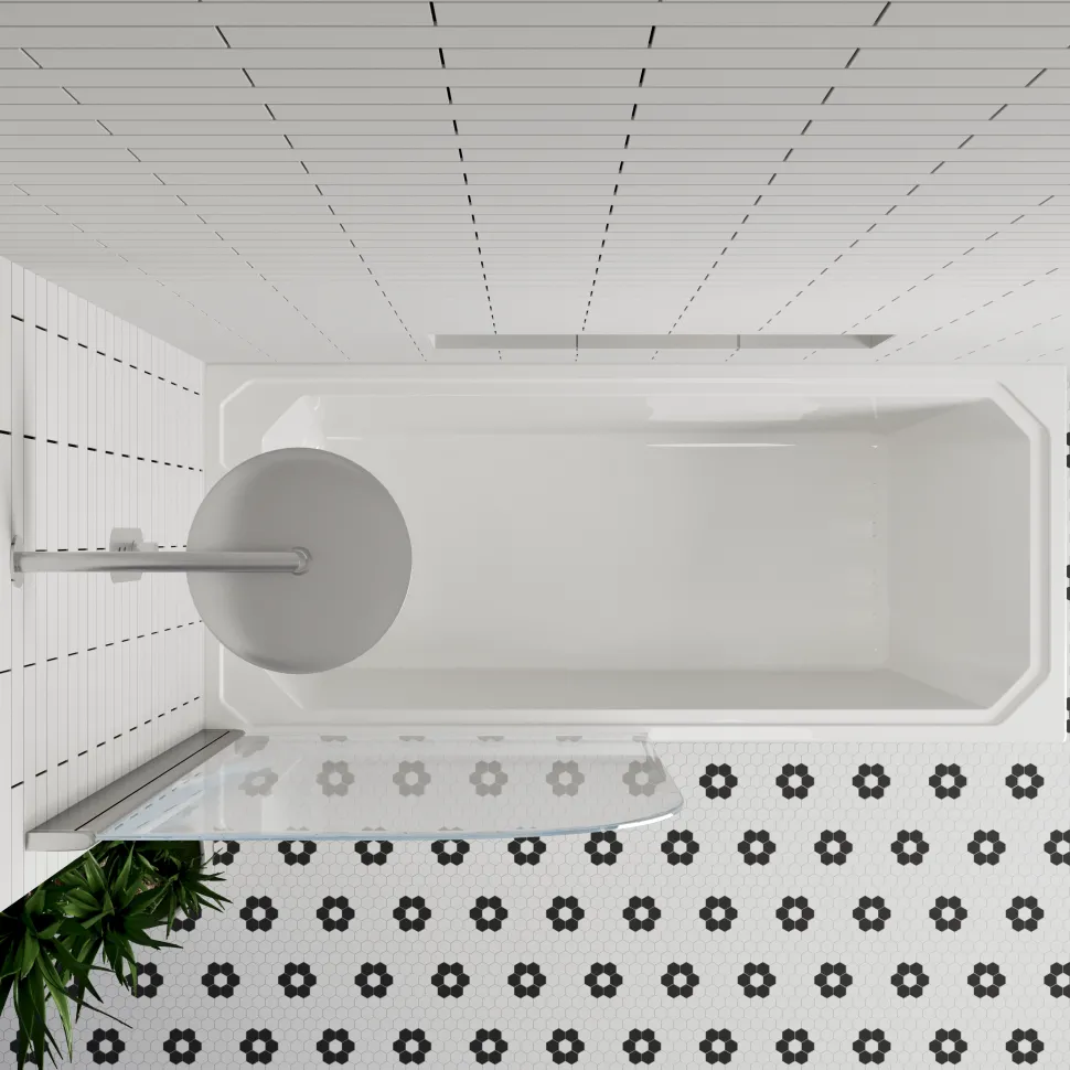 Butler & Rose Art Deco Shower Bath & Shower Screen