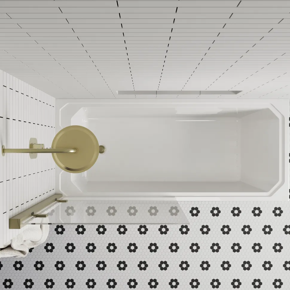 Butler & Rose Art Deco Shower Bath & Shower Screen