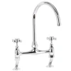 Butler & Rose Barbier Crosshead Kitchen Bridge Mixer - Polished Chrome