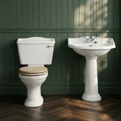 Butler & Rose Benedict 600mm Full Pedestal & Basin - 1 Tap Hole