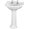 Butler & Rose Benedict 500mm Full Pedestal & Basin - 2 Tap Hole