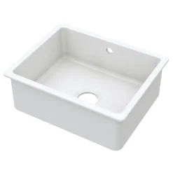 Butler & Rose Bryn 1 Bowl Fireclay Ceramic Inset/Undermount Kitchen Sink - 548mm x 442mm