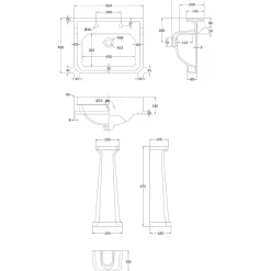 Butler & Rose Catherine Bathroom Suite with Shower Bath