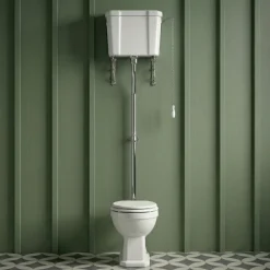 Butler & Rose Catherine High Level Toilet with Pan, Cistern & Flush Pipe Kit