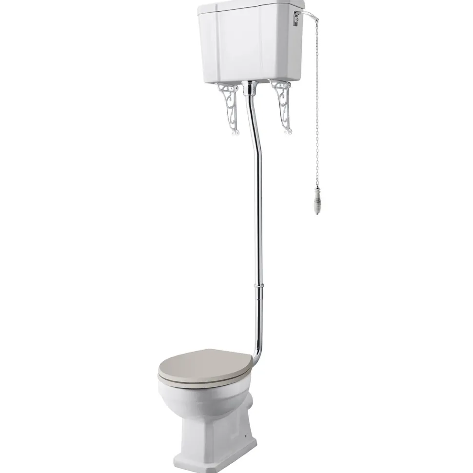 Butler & Rose Catherine High Level Toilet with Pan, Cistern & Flush Pipe Kit