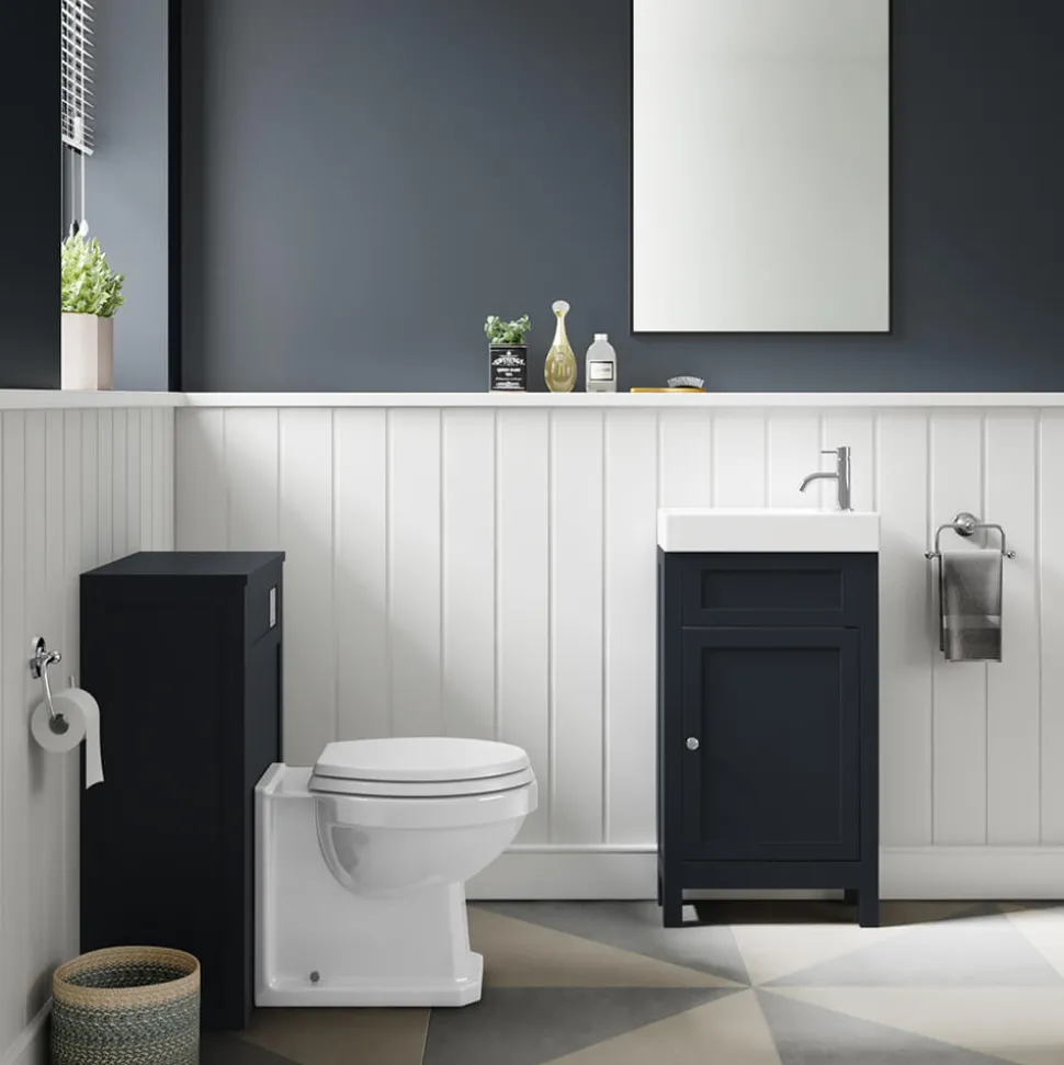 Butler & Rose Catherine 500mm Back to Wall Toilet Unit - Shadow Grey