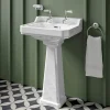 Butler & Rose Catherine 560mm Full Pedestal & Basin - 2 Tap Hole