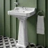 Butler & Rose Catherine 600mm Full Pedestal & Basin - 1 Tap Hole