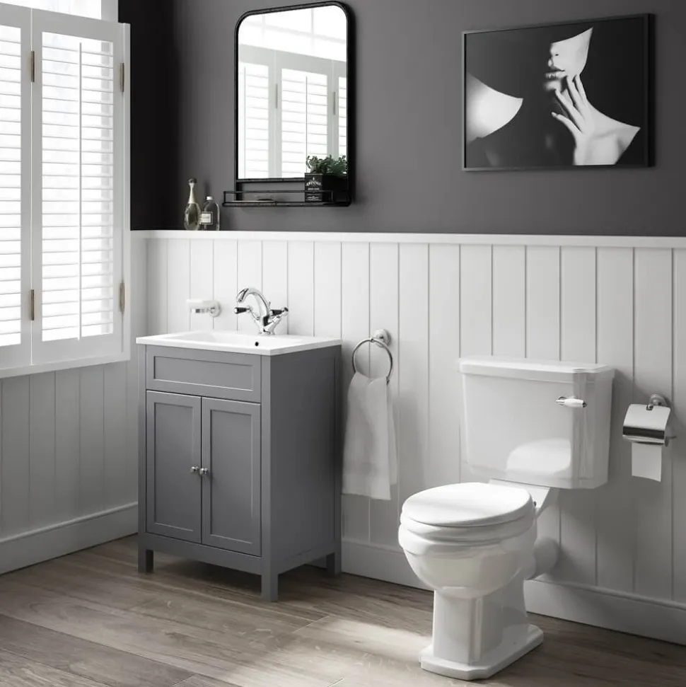 Butler & Rose Catherine Traditional Floorstanding Vanity Unit with Basin