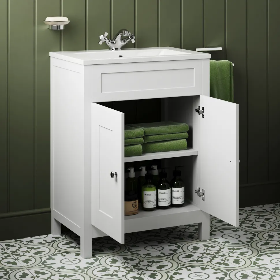 Butler & Rose Catherine Traditional Floorstanding Vanity Unit with Basin