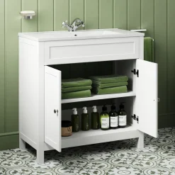 Butler & Rose Catherine Traditional 800mm Floorstanding Vanity Unit with Basin