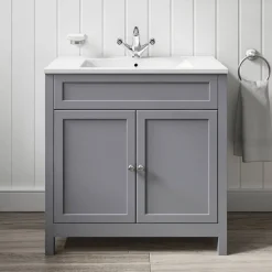 Butler & Rose Catherine Traditional 800mm Floorstanding Vanity Unit with Basin