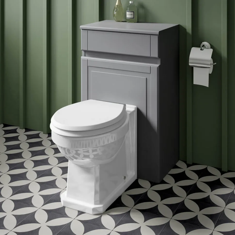 Butler & Rose Catherine Traditional Back to Wall Toilet (Excluding Seat)
