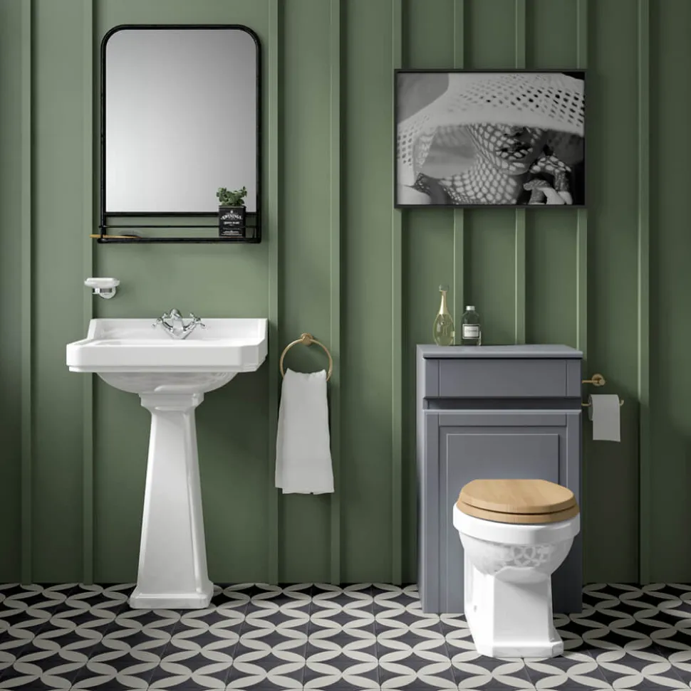 Butler & Rose Catherine Traditional Back to Wall Toilet (Excluding Seat)
