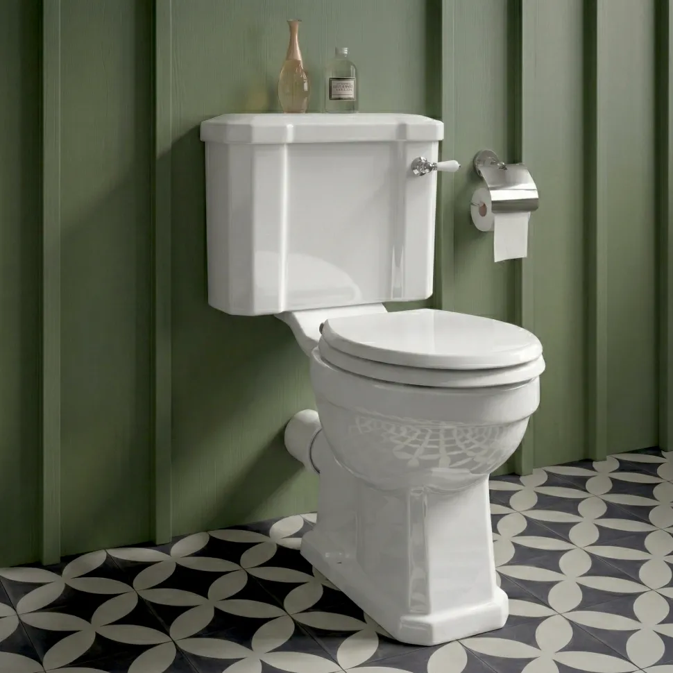 Butler & Rose Catherine Traditional Close Coupled Toilet (Excluding Seat)