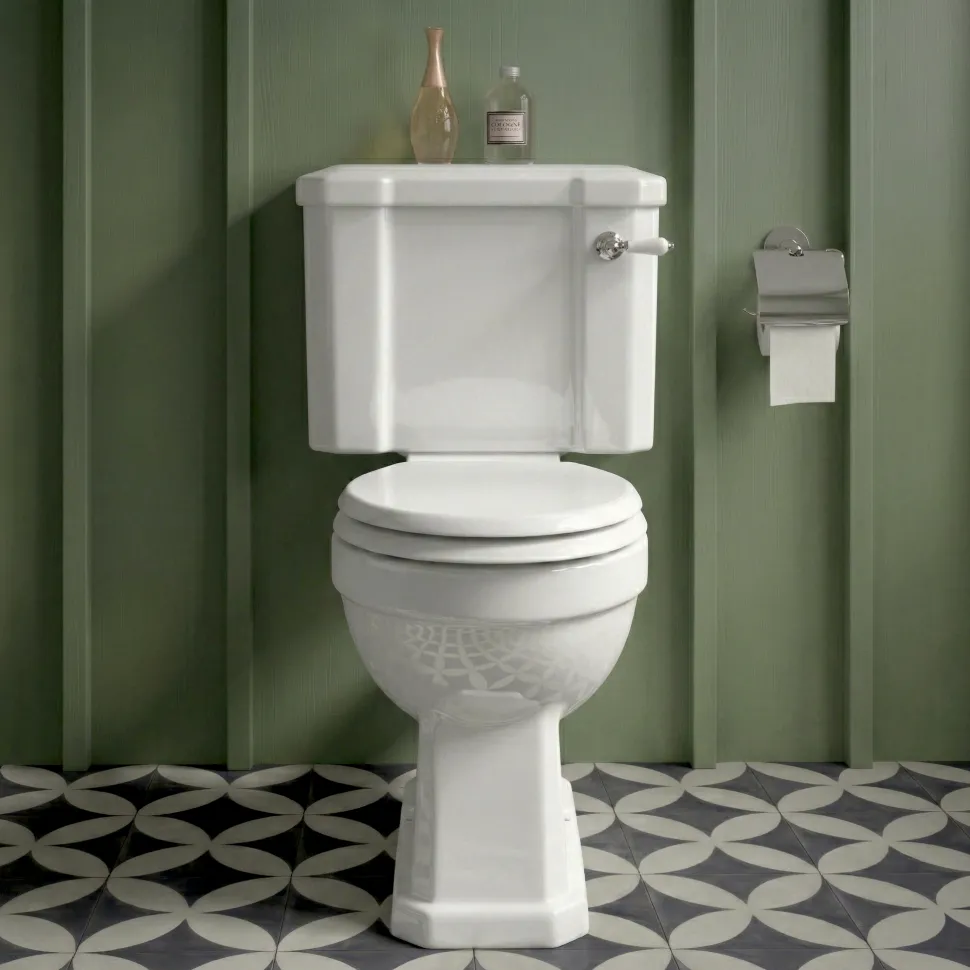 Butler & Rose Catherine Traditional Close Coupled Toilet (Excluding Seat)
