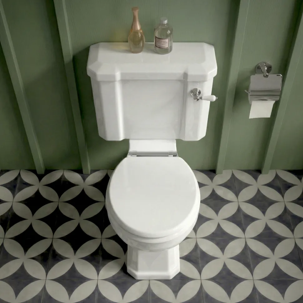 Butler & Rose Catherine Traditional Close Coupled Toilet (Excluding Seat)