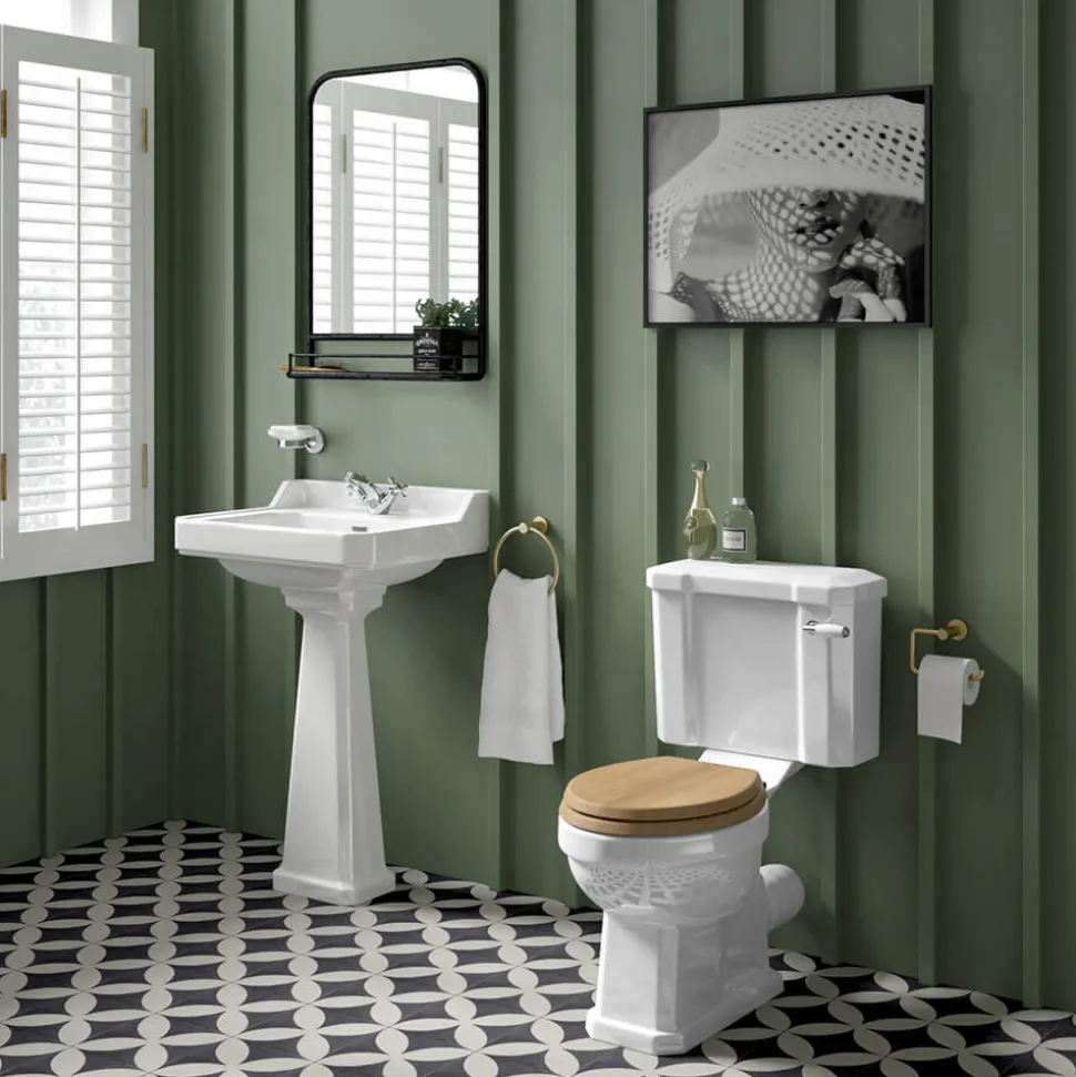 Butler & Rose Catherine Traditional Close Coupled Toilet (Excluding Seat)