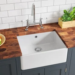 Butler & Rose Ceramic Fireclay Belfast / Butler Kitchen Sink - 595 x 450mm