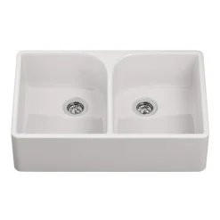 Butler & Rose Ceramic Fireclay Double Belfast Kitchen Sink - 795 x 500mm
