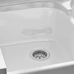 Butler & Rose Ceramic Fireclay Double Belfast Kitchen Sink - 795 x 500mm