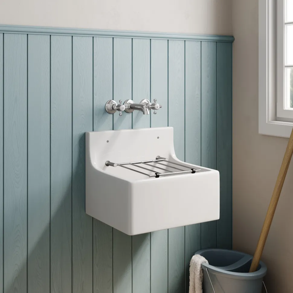Butler & Rose Ceramic Fireclay Cleaner Sink - 455 x 396mm