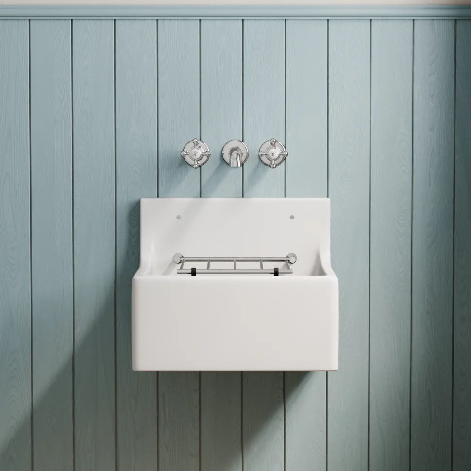 Butler & Rose Ceramic Fireclay Cleaner Sink - 455 x 396mm