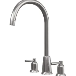 Butler & Rose Daphne 3 Hole Curved Spout Kitchen Mixer Tap with Lever Handles